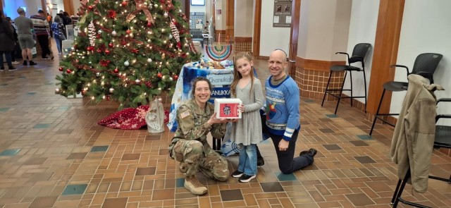Hanukkah Menorah Lighting Brings Community Together at Fort Bragg