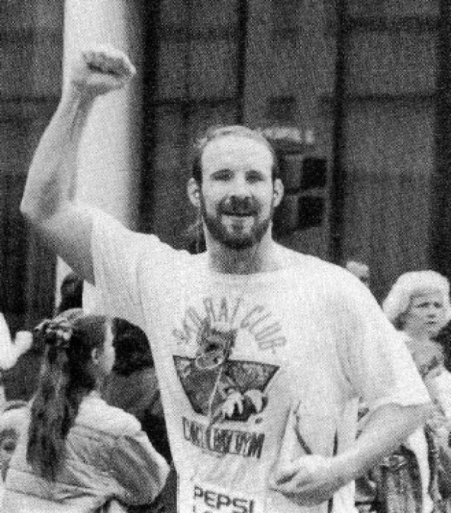 Pepsi 10K race, finish line