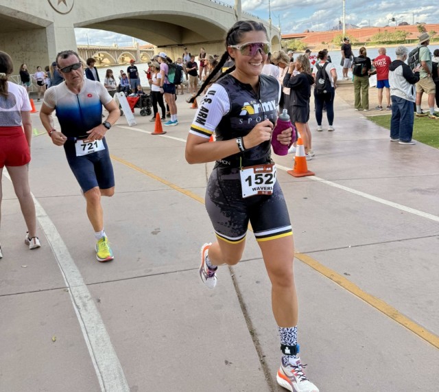 Apache pilot Waverly Schnetzler finished 8th at the 2025 Ironman Arizona in November after placing 5th at the 2025 Armed Forces Triathlon Championships in San Diego.