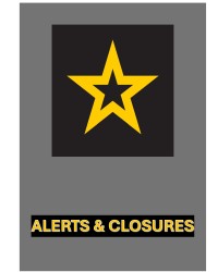 Camp Darby alerts and closures