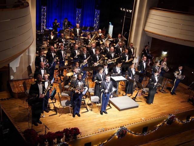USAREUR-AF Band & Chorus performance in Ansbach from above