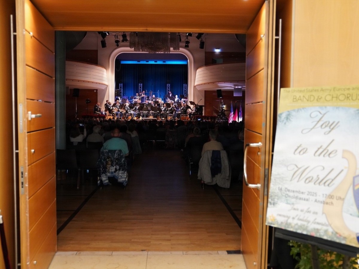 U.S. Army Europe and Africa Band & Chorus perform for the city of Ansbach
