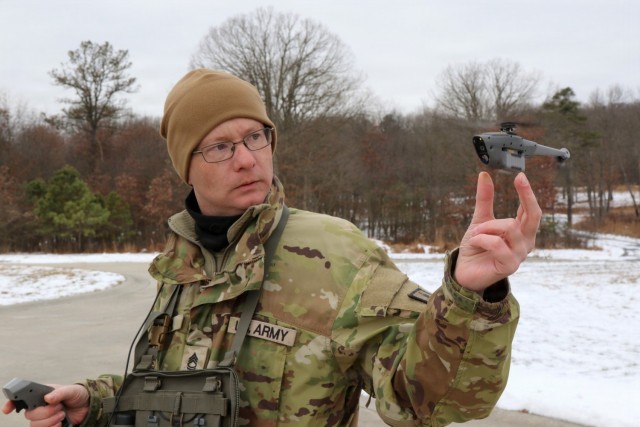 Soldier Borne Sensor drone training
