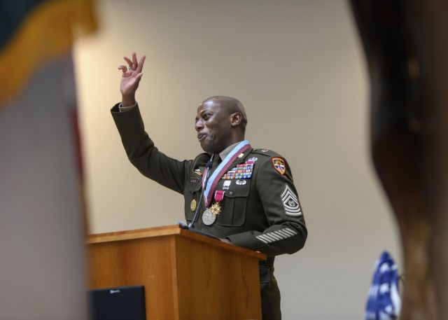 After 30 years of distinguished service, U.S. Army Operational Test Command’s Command Sgt. Maj. Joe E. Johnson Jr. bids farewell to his colleagues, friends, and family during his retirement ceremony Dec. 16. With a final address, he closes a...