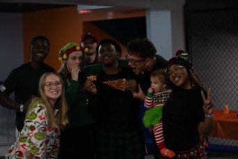 BOSS Holiday Bounce Party Brings Holiday Cheer to Single Soldiers at Fort Bragg
