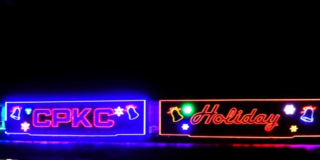 The 2025 Canadian Pacific Holiday Train rolls through Fort McCoy, Wis., on Dec. 11, 2025, on its way from Tomah to Sparta, Wis. The 2025 CPKC Holiday Train toured Canada and the U.S. Nov. 19 through Dec. 21, 2025, raising money, food and awareness...