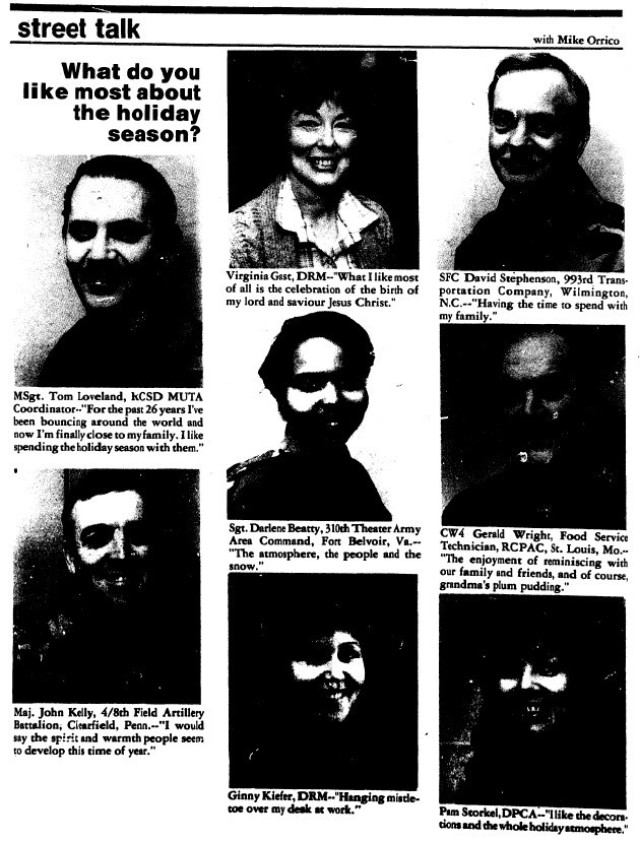 This is a news clip from the Dec. 12, 1985, edition of The Triad newspaper at Fort McCoy, Wis. Throughout its history, beginning in 1909, Fort McCoy, and as Camp McCoy before that, has been a home for all types of Total Force training for all the...