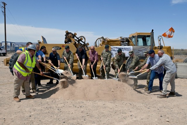 Groundbreaking at Ready Building for Military Freefall School