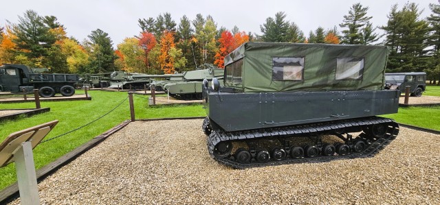 A scene of Equipment Park is shown with fall colors Oct. 15, 2025, at Fort McCoy, Wis. Equipment Park is inside the installation’s historic Commemorative Area. The Equipment Park is an outdoor display of historic and present-day equipment...