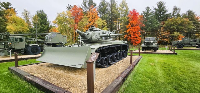 A scene of Equipment Park is shown with fall colors Oct. 15, 2025, at Fort McCoy, Wis. Equipment Park is inside the installation’s historic Commemorative Area. The Equipment Park is an outdoor display of historic and present-day equipment...