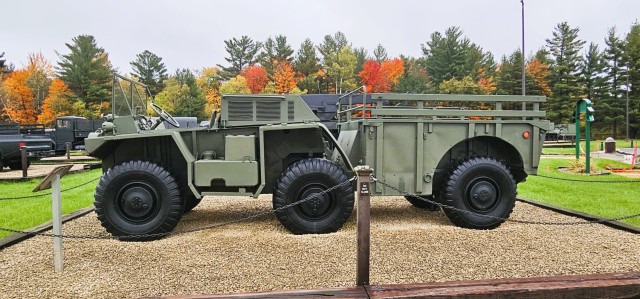 A scene of Equipment Park is shown with fall colors Oct. 15, 2025, at Fort McCoy, Wis. Equipment Park is inside the installation’s historic Commemorative Area. The Equipment Park is an outdoor display of historic and present-day equipment...