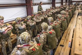 Paratroopers from five nations leap into holiday tradition at Fort Benning