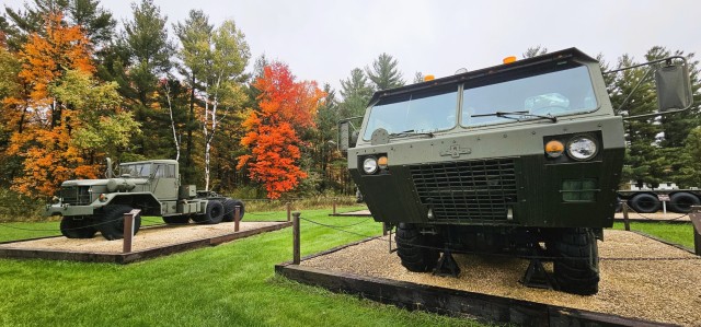A scene of Equipment Park is shown with fall colors Oct. 15, 2025, at Fort McCoy, Wis. Equipment Park is inside the installation’s historic Commemorative Area. The Equipment Park is an outdoor display of historic and present-day equipment...