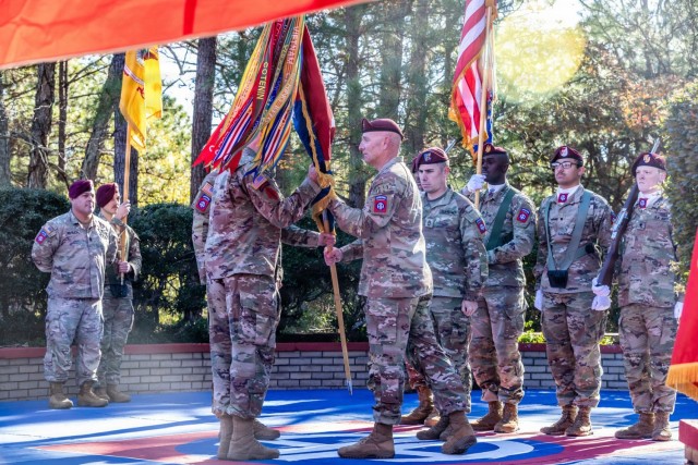 Passing of the brigade colors