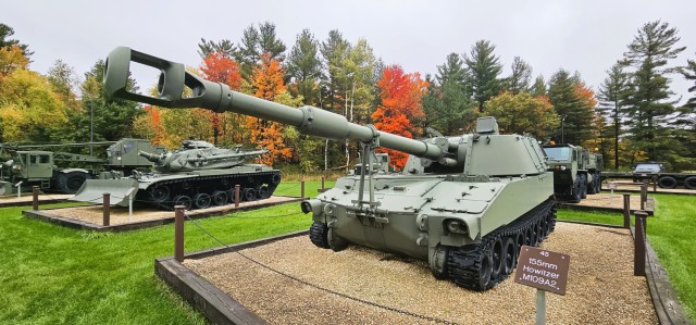 A scene of Equipment Park is shown with fall colors Oct. 15, 2025, at Fort McCoy, Wis. Equipment Park is inside the installation’s historic Commemorative Area. The Equipment Park is an outdoor display of historic and present-day equipment...