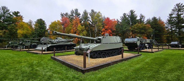 A scene of Equipment Park is shown with fall colors Oct. 15, 2025, at Fort McCoy, Wis. Equipment Park is inside the installation’s historic Commemorative Area. The Equipment Park is an outdoor display of historic and present-day equipment...