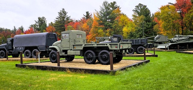 A scene of Equipment Park is shown with fall colors Oct. 15, 2025, at Fort McCoy, Wis. Equipment Park is inside the installation’s historic Commemorative Area. The Equipment Park is an outdoor display of historic and present-day equipment...