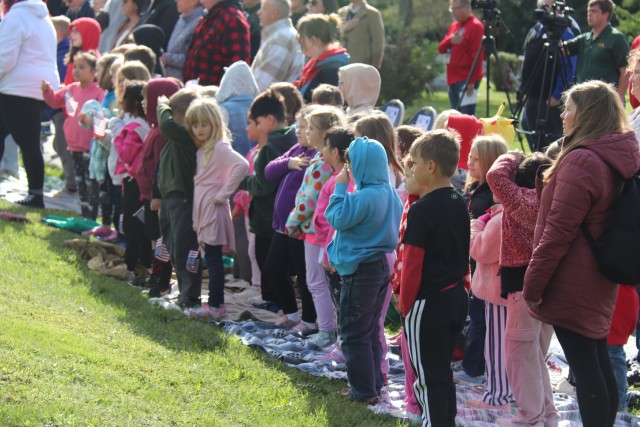 U.S. Army leaders from Fort McCoy, Wis., as well as community members and leaders participate in the Maj. Gen. Robert Bruce McCoy Remembrance Ceremony on Sept. 5, 2025, in Sparta, Wis. The event was held at Woodlawn Cemetery in Sparta with McCoy...
