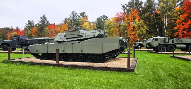 A scene of Equipment Park is shown with fall colors Oct. 15, 2025, at Fort McCoy, Wis. Equipment Park is inside the installation’s historic Commemorative Area. The Equipment Park is an outdoor display of historic and present-day equipment...