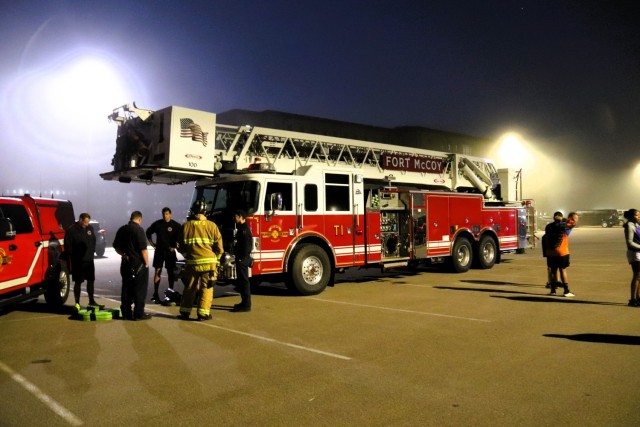 Fort McCoy community members participate in the 2025 Fort McCoy 9/11 Memorial Run and Stair Climb on Sept. 11, 2025, at Fort McCoy, Wis. Dozens of Soldiers, veterans, workforce members, family members, Wisconsin Challenge Academy cadets, and...