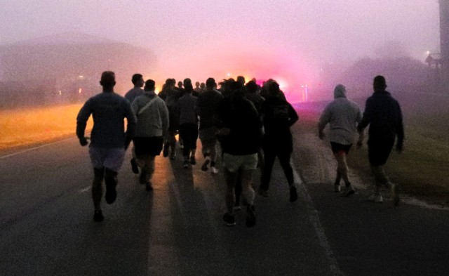 Fort McCoy community members participate in the 2025 Fort McCoy 9/11 Memorial Run and Stair Climb on Sept. 11, 2025, at Fort McCoy, Wis. Dozens of Soldiers, veterans, workforce members, family members, Wisconsin Challenge Academy cadets, and...