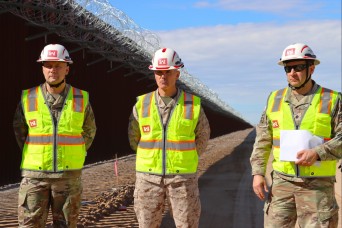 USACE senior leaders tour border barrier project