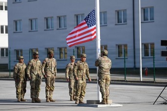 GLEBOKIE, Poland — U.S. Army Garrison Poland expanded its footprint to 12 sites with the raising of the American flag over the new Glebokie Complex, Apr...