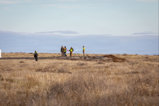 Military Munitions Response Program staff conduct fieldwork at former Umatilla Chemical Depot