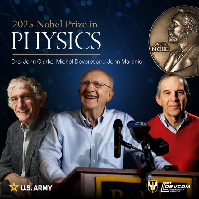 Dr. John Clarke, Dr. Michel Devoret and Dr. John Martinis, funded by DEVCOM ARL, won the 2025 Nobel Prize in Physics for the discovery of macroscopic quantum tunneling and energy quantization in superconducting circuits which could improve...