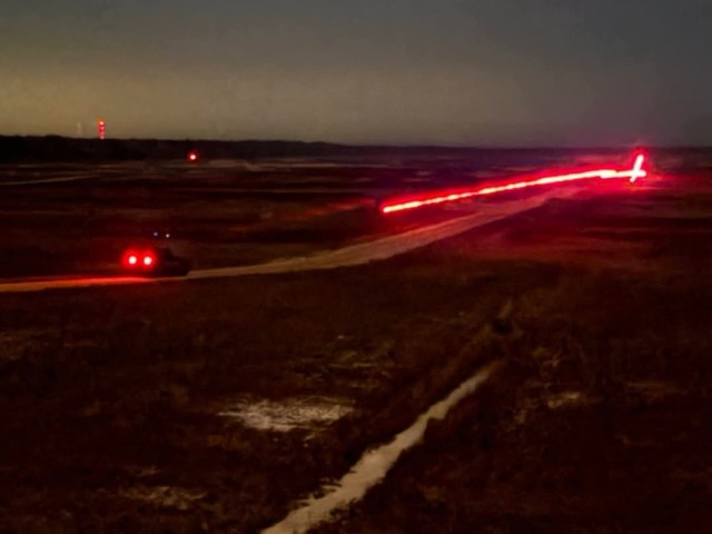 An M2A4 Bradley engages targets during 3-15 IN’s Gunnery Table V, Feb.
2025, Fort Stewart, Georgia.