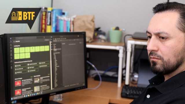 Colleagues and representatives meet to discuss opportunities at the summer reskilling and upskilling open house.