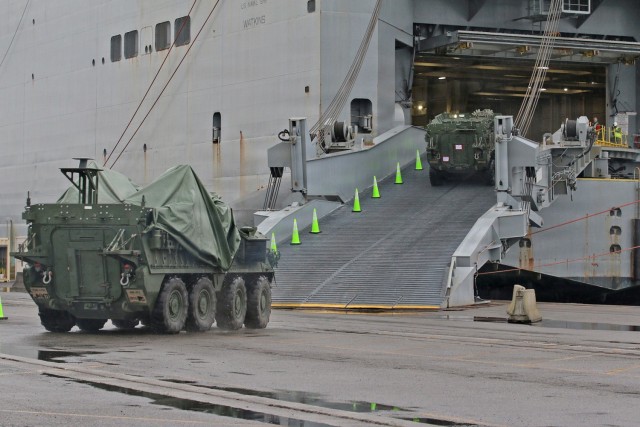 Port of Tacoma Stryker Vessel Upload