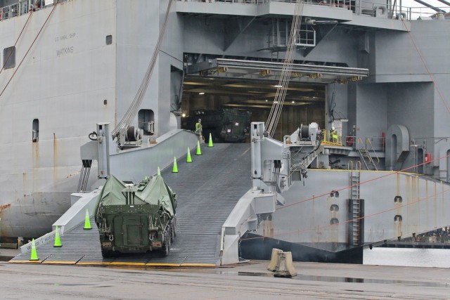 Port of Tacoma Stryker Vessel Upload