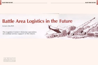 Battle Area Logistics in the Future