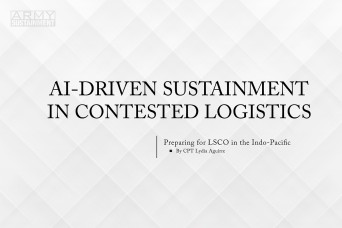 AI-Driven Sustainment in Contested Logistics — Preparing for LSCO in the Indo-Pacific