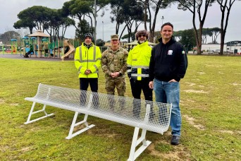 Old Bus stop benches find new purpose at LEMS