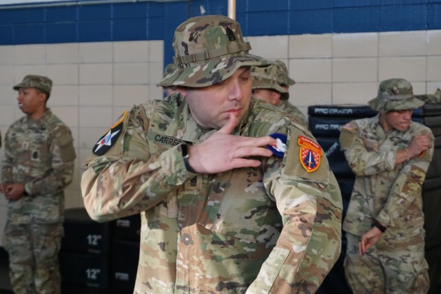 Soldiers of 1st Security Force Assistance Brigade stood up the Army Security force Assistance Brigade – South in a redesignation ceremony Jan. 27, 2026, on Fort Benning, Ga. During the ceremony soldiers exchanged the brown beret and the Security...