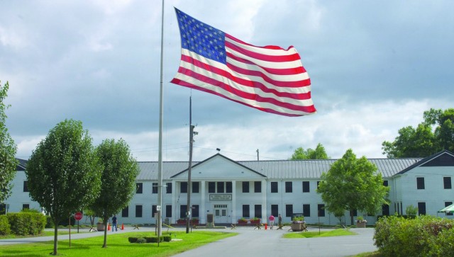 Headquarters building at Pine Bluff Arsenal.