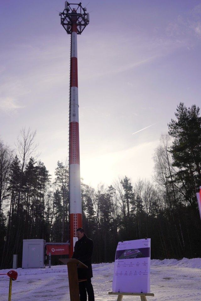 New telecommunication tower at Camp Aachen.