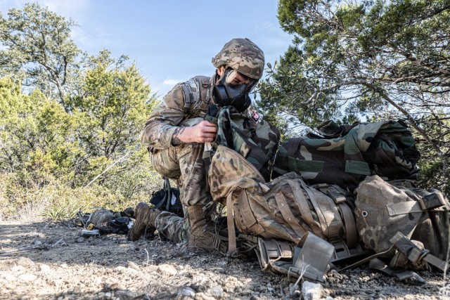 Competitors participate in an Mystery event during Day three of the 2026 CSM Jack L. Clark Best Medic Competition at JBSA-Camp Bullis, Texas, Jan. 28, 2026.