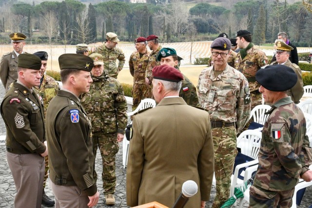 Ceremony honors 10th Mountain Division Soldiers at Florence American Cemetery