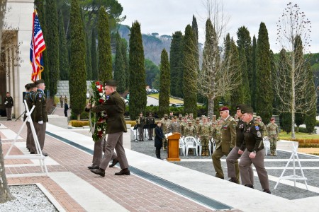 Ceremony honors 10th Mountain Division Soldiers at Florence American Cemetery