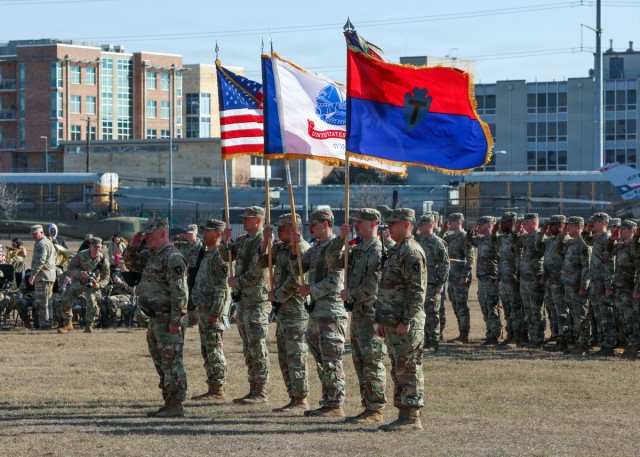 36th Infantry Division holds family farewell ceremony  at Camp Mabry ahead of deployment