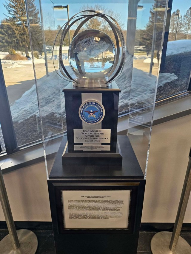 Sustained Excellence: Armaments Center Secures Second Hopper Award for Software Maintenance Prowess
