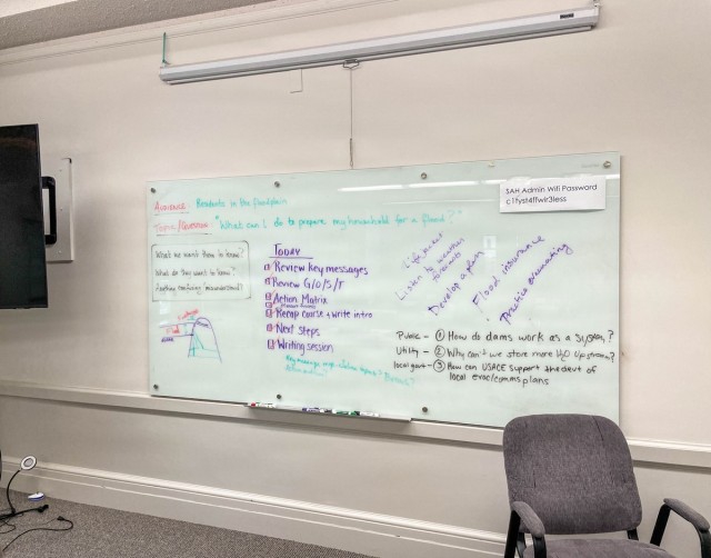 Working together to examine and revise risk messaging for lake projects