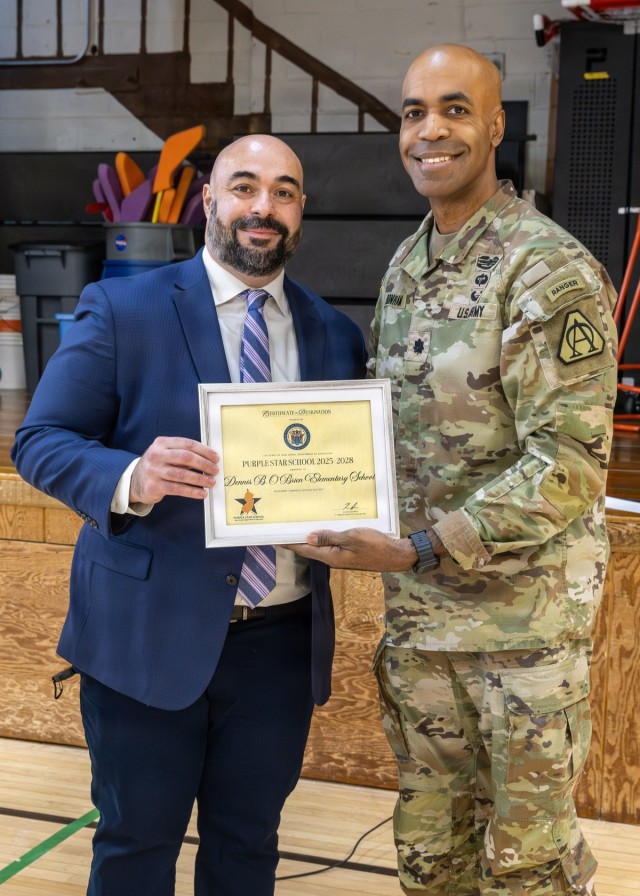 Purple Star status cements Dennis O’Brien Elementary’s commitment to Military students