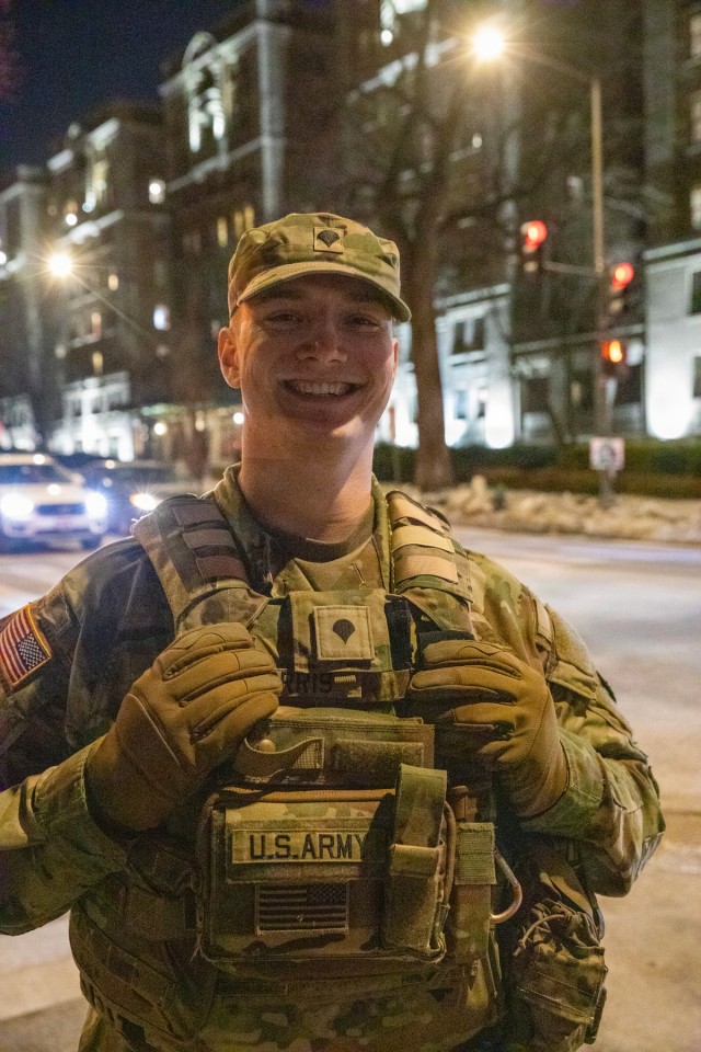 Indiana National Guardsmen Patrol DC