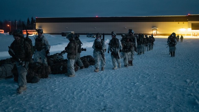 11th Airborne Division Conducts a Nighttime Air Assault During JPMRC