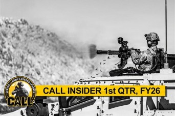 CALL Insider newsletter, 1st QTR, FY26