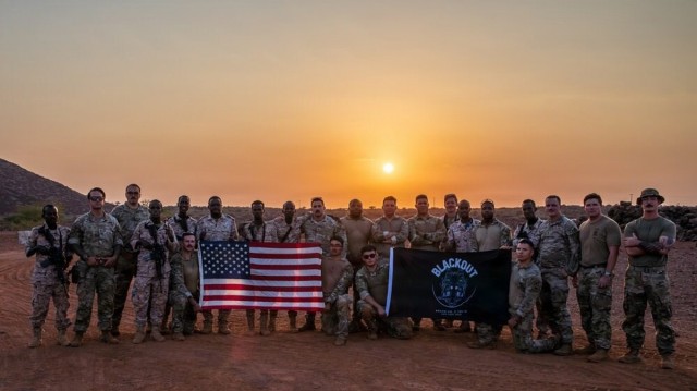 U.S. Soldiers Training Djiboutian Rapid Intervention Forces